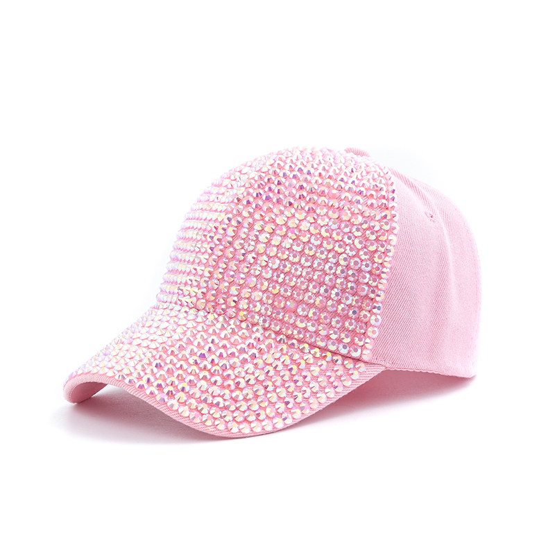 Huakai's Spring and summer new cross-border exclusive Korean-style trendy full diamond baseball cap and sunshade outdoor sun hat Specification image
