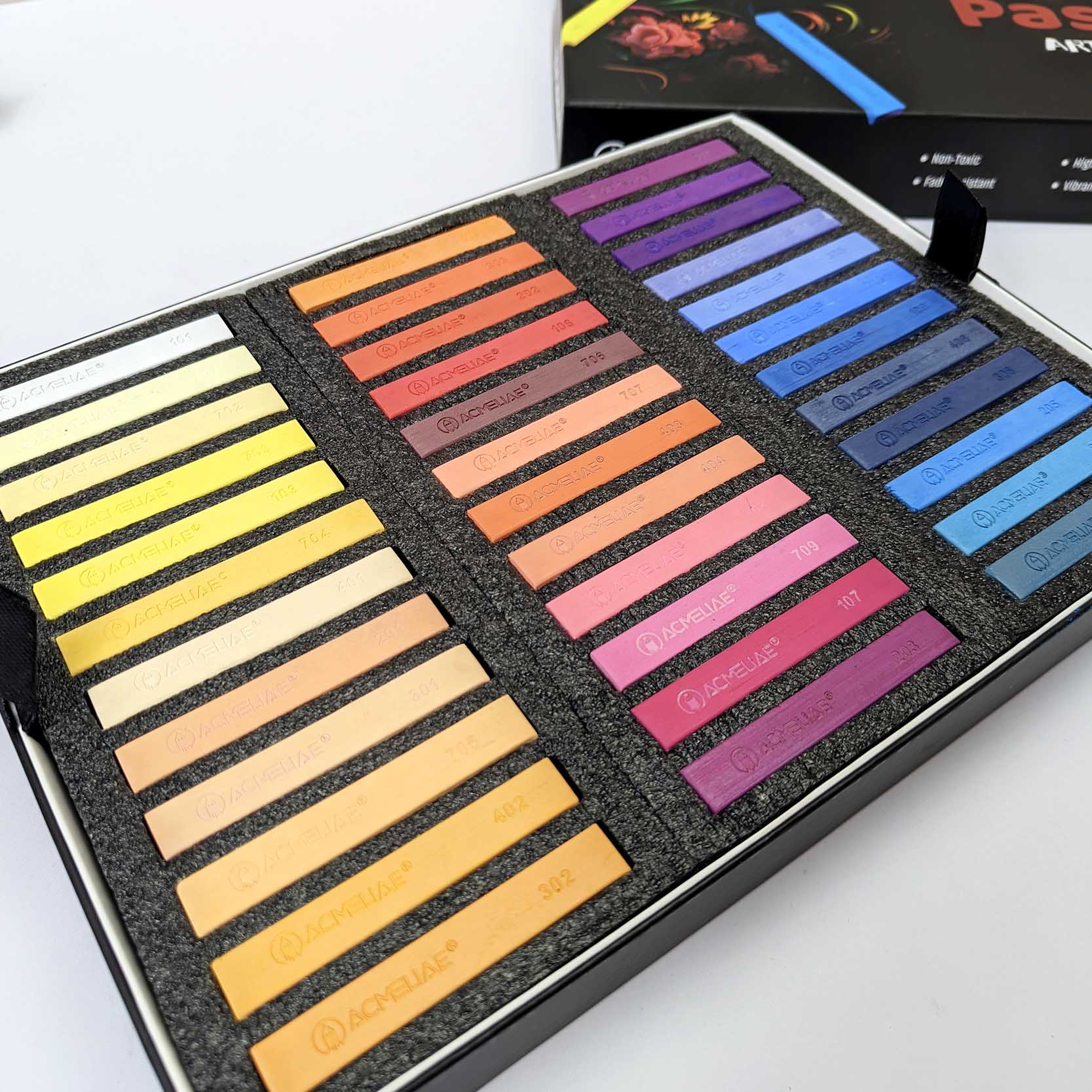 ACMELIAE 72 Color Soft Pastel Art Drawing Pastel Soft High Quality Soft Pastel for Art Drawing  full figure