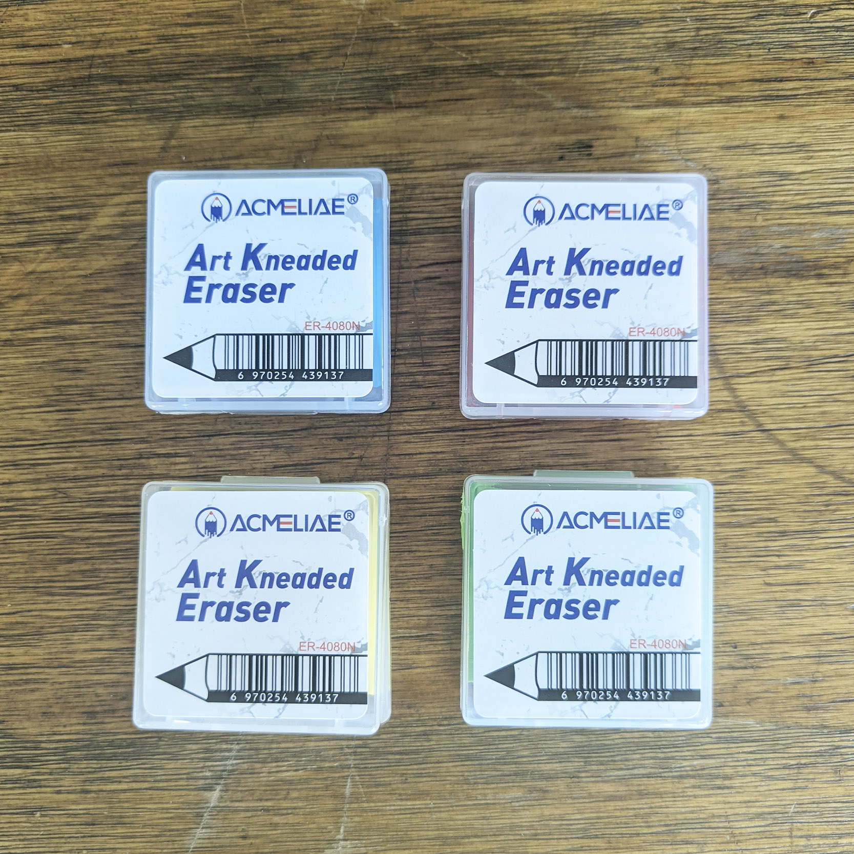 ACMELIAE ER-4080N 4 Colors Kneaded Eraser Specification drawing