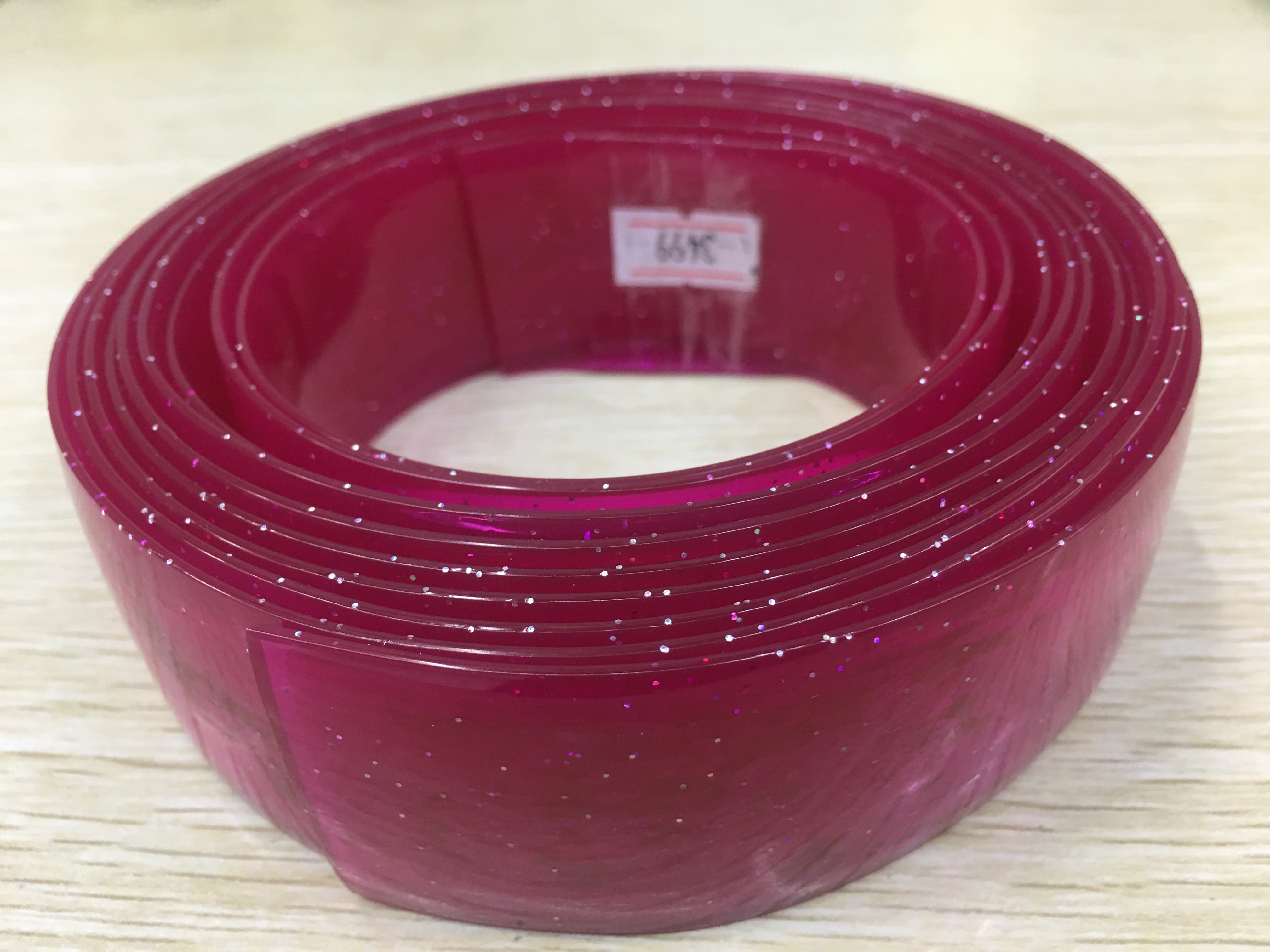 供应PVC腰带,糖果腰带,水晶塑料闪粉腰带#哑光PVC条详情3