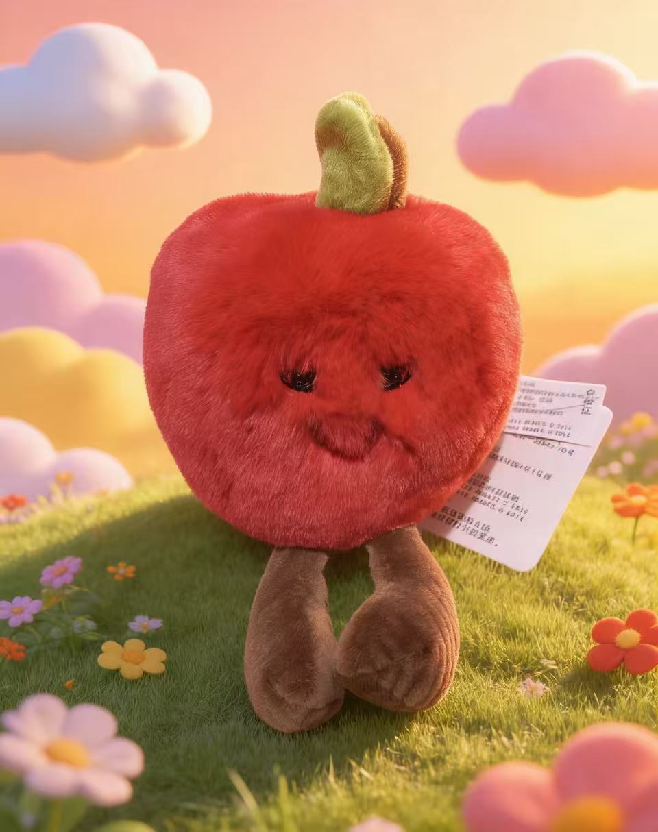 2026新年款红红火火平平安安 苹果摆件马年吉祥物