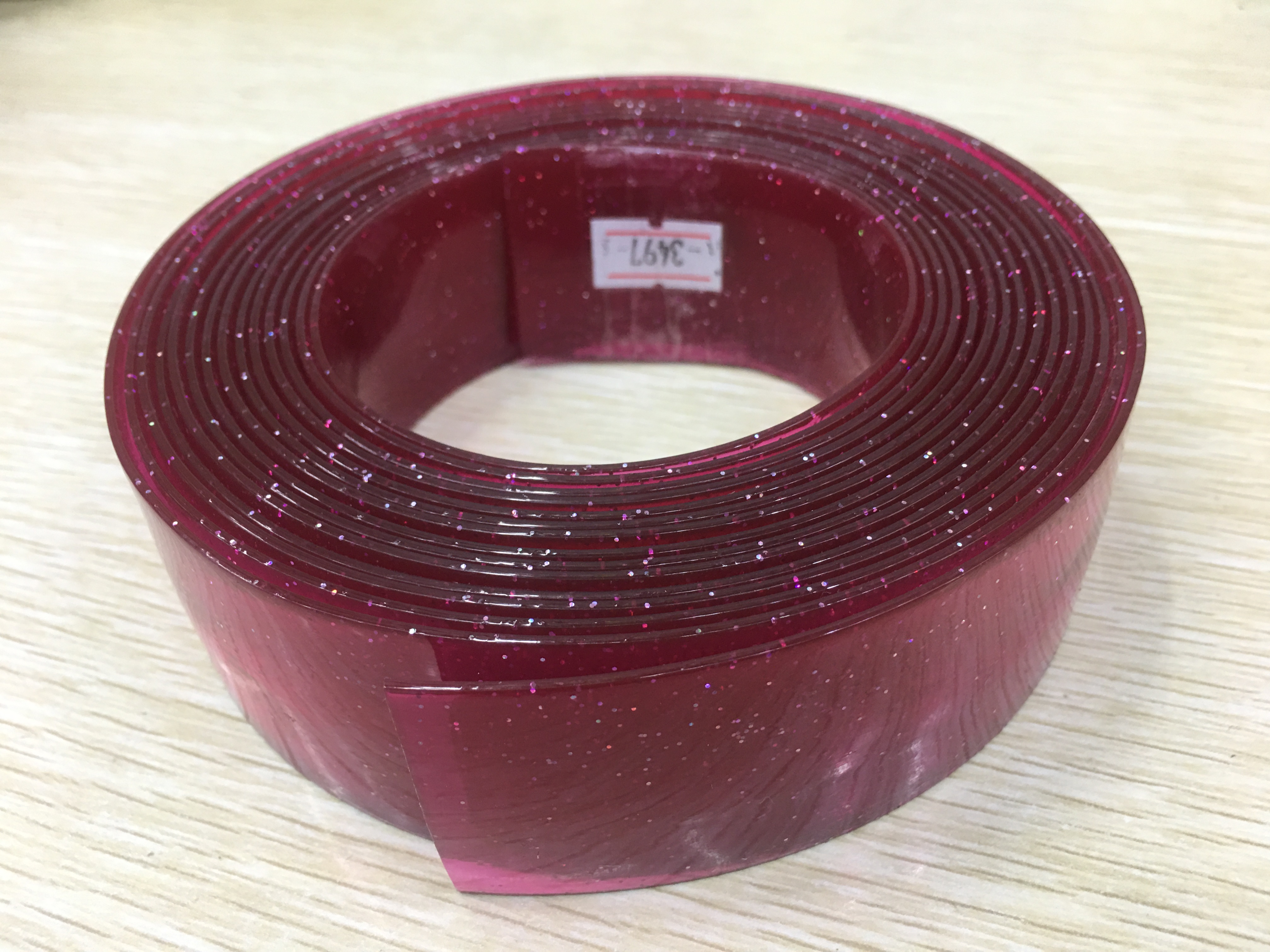 供应PVC腰带,糖果腰带,水晶塑料闪粉腰带#哑光PVC条详情2