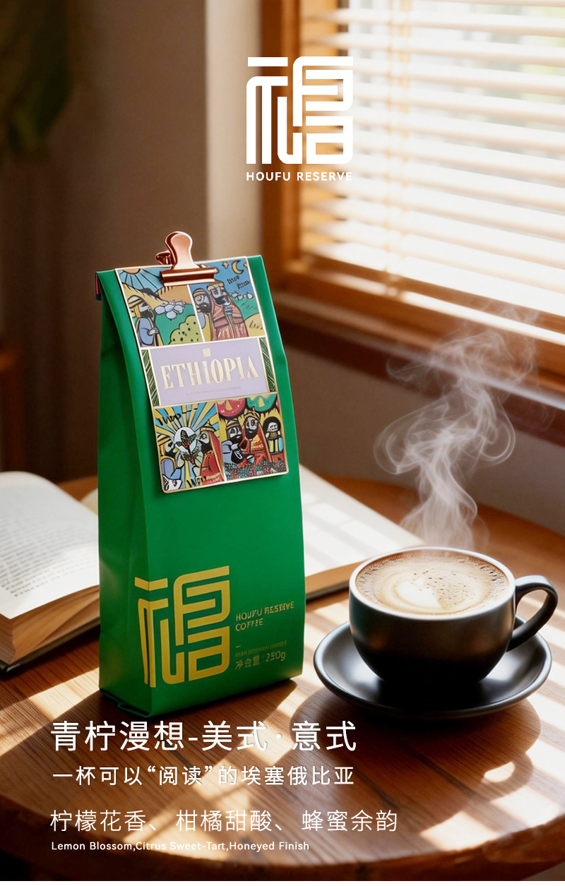 埃塞俄比亚进口单一产地精品咖啡豆SOE手冲美式意式浓郁醇香黑咖啡水洗中度烘焙新鲜烘焙250g详情1