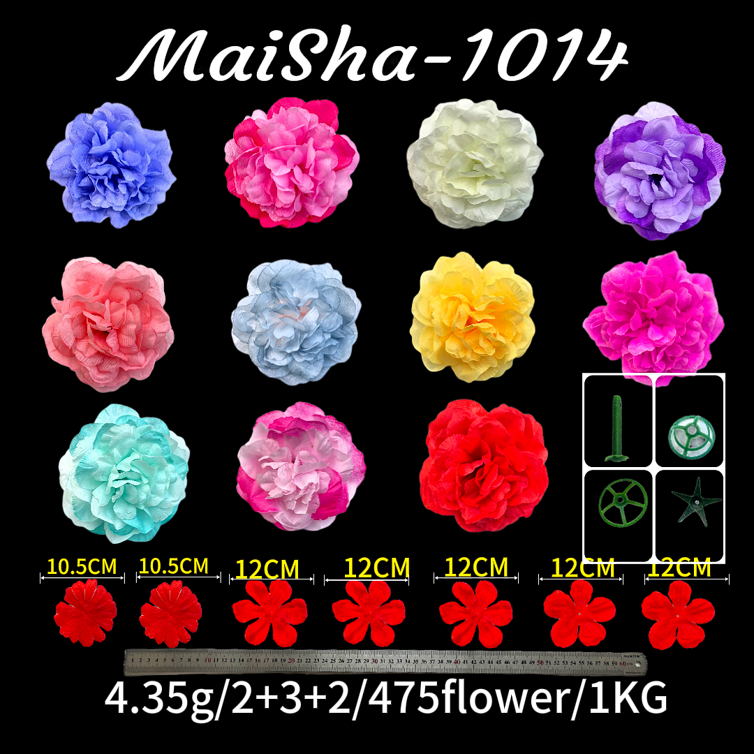 Artificial flower pieces, accessories, colored flowers, decorative flowers, weight artificial flowers, wisteria flowers, anti-real flower arrangements, simulated flower art