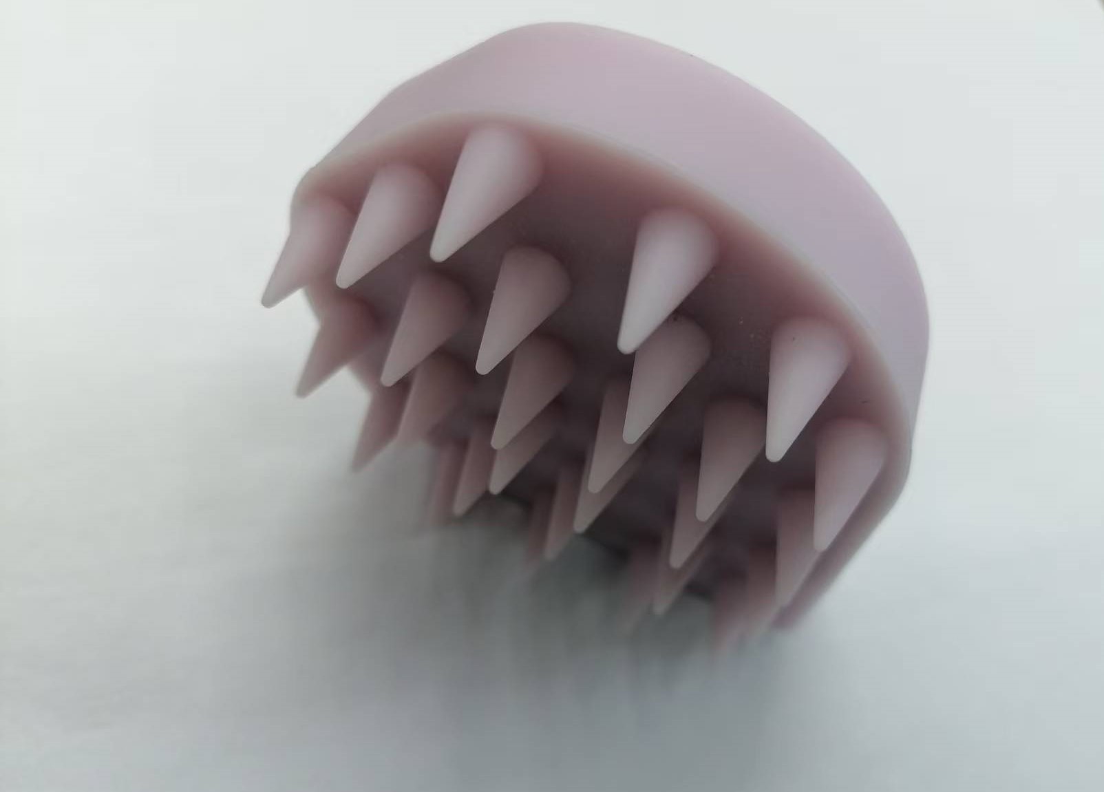 养生拍硅胶粉色筋膜枪强力按摩器按摩梳养生锤硅胶按摩头硅胶洗头梳头部按摩梳