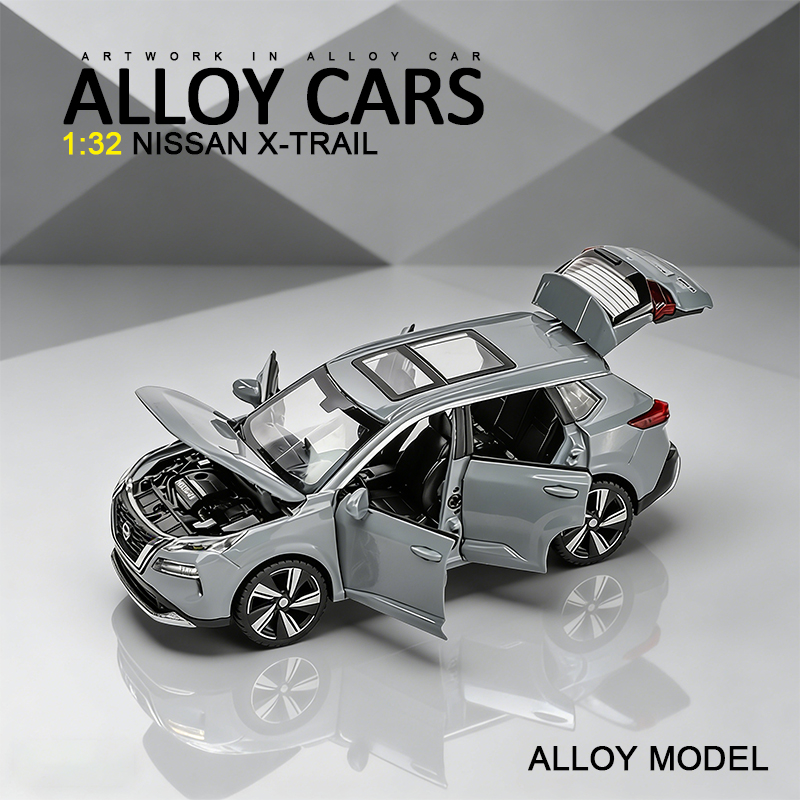 1:32日产X-TRAIL合金汽车模型1比32比例车模玩具车车模收藏玩具车小汽车