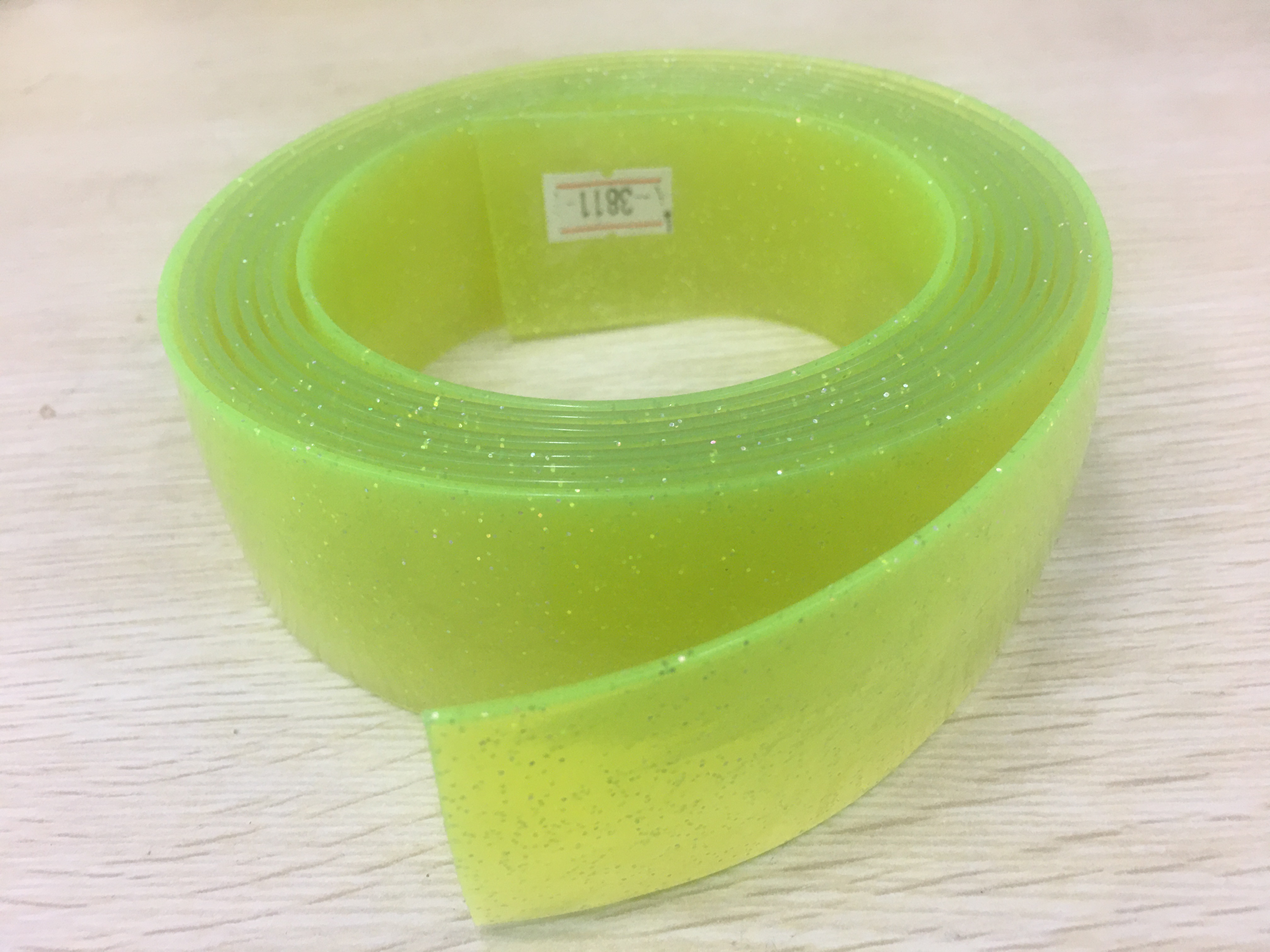 供应PVC腰带,糖果腰带,水晶塑料闪粉腰带#哑光PVC条详情4