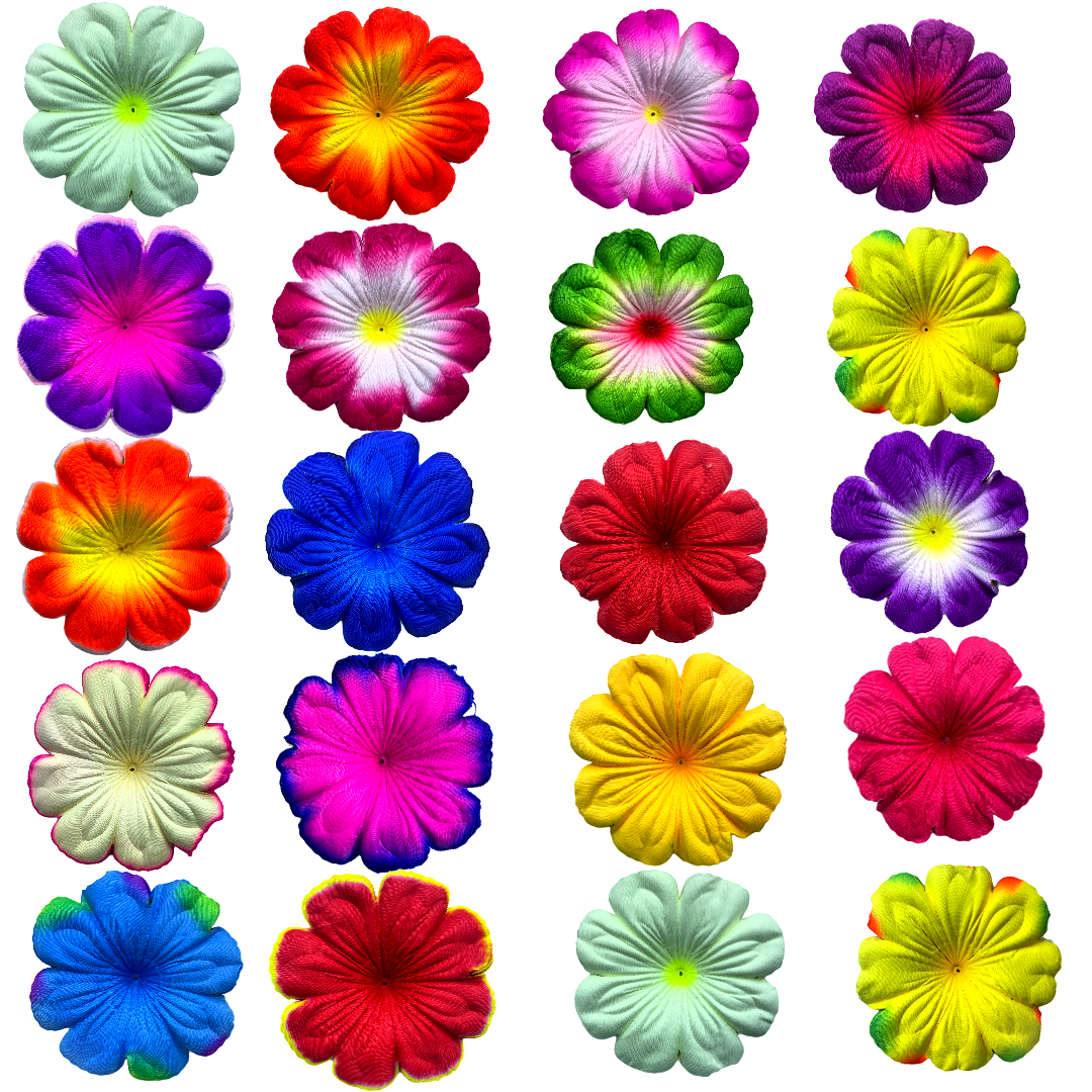 Non-woven fabric artificial flowers, octagonal golden phoenix orchid petals, flower pieces, flower accessories, fabric flower pieces, Qingming flowers, weighing jin flower pieces