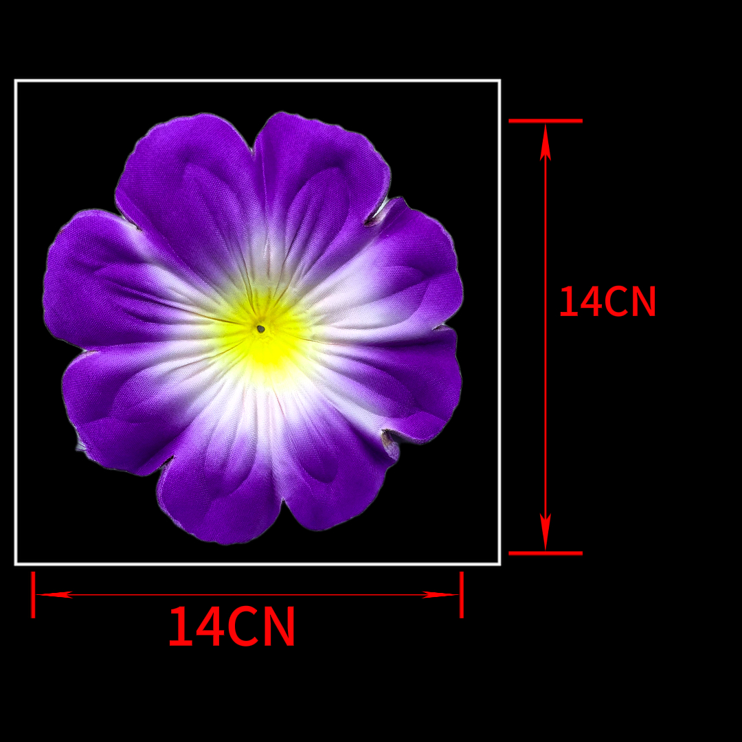 Non-woven fabric artificial flowers, octagonal golden phoenix orchid petals, flower pieces, flower accessories, fabric flower pieces, Qingming flowers, weighing jin flower pieces details Picture