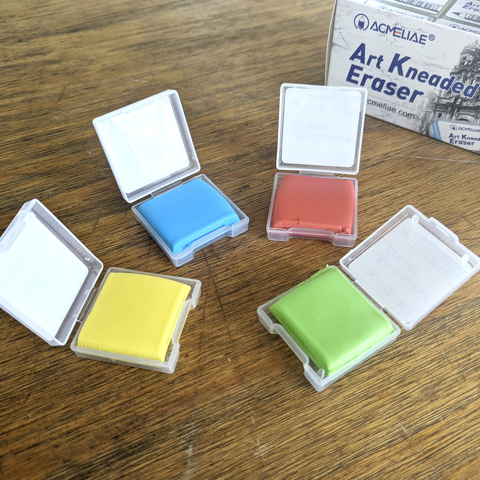 ACMELIAE ER-4080N 4 Colors Kneaded Eraser Application Scenario