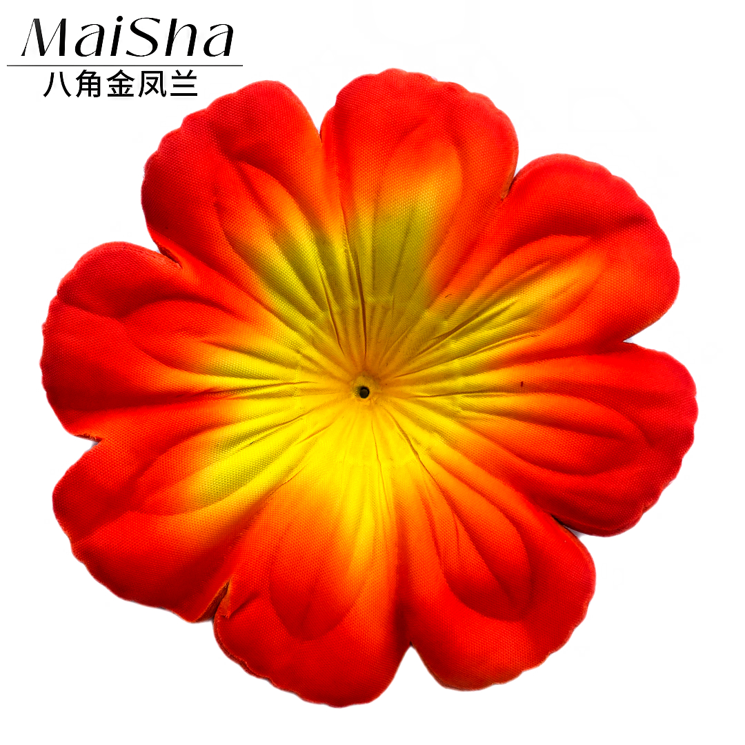 Non-woven fabric artificial flowers, octagonal golden phoenix orchid petals, flower pieces, flower accessories, fabric flower pieces, Qingming flowers, weighing jin flower pieces Application Scenario