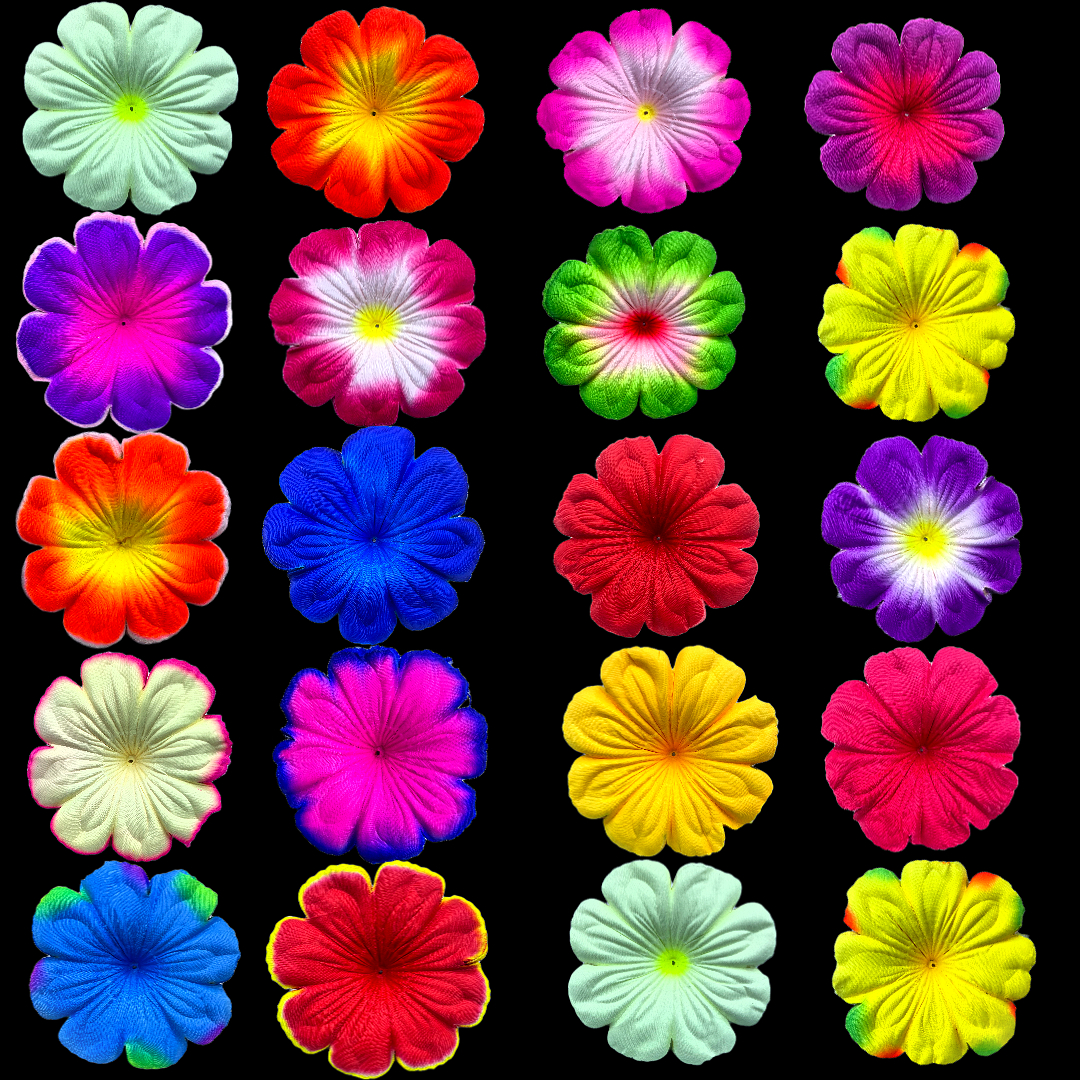 Non-woven fabric artificial flowers, octagonal golden phoenix orchid petals, flower pieces, flower accessories, fabric flower pieces, Qingming flowers, weighing jin flower pieces Specification image