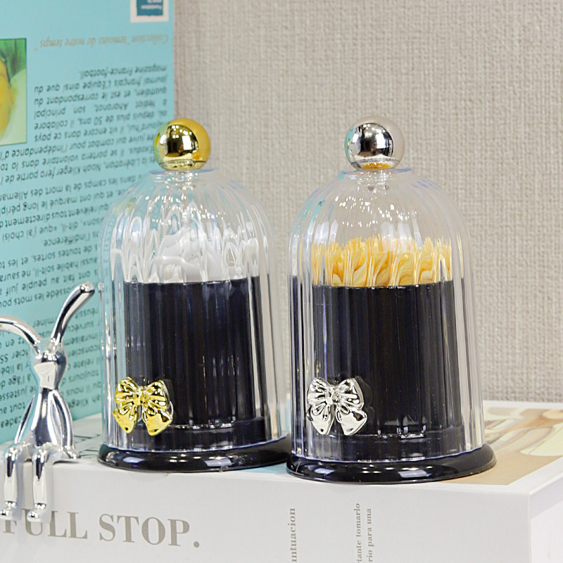 鸟笼牙签筒轻奢酒店高档桌面牙签盒上下盖防尘家用便携式牙签罐