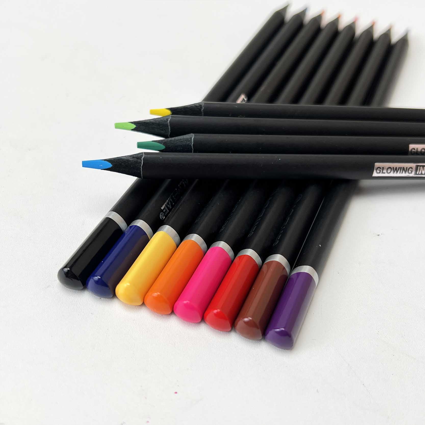 ACMELIAE 24PCS Highlight Color in Dark Paper/Tin Box Specification drawing