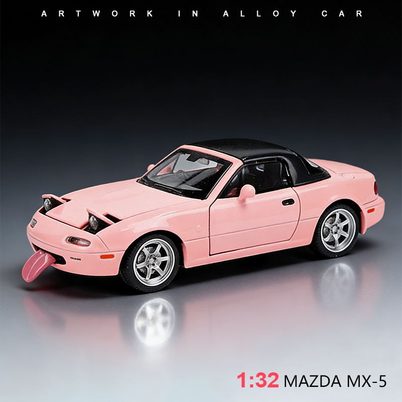 1:32 Mazda MX-5 alloy car model toy car, small car model collection, display item, children's toy car, metal car model Application Scenario