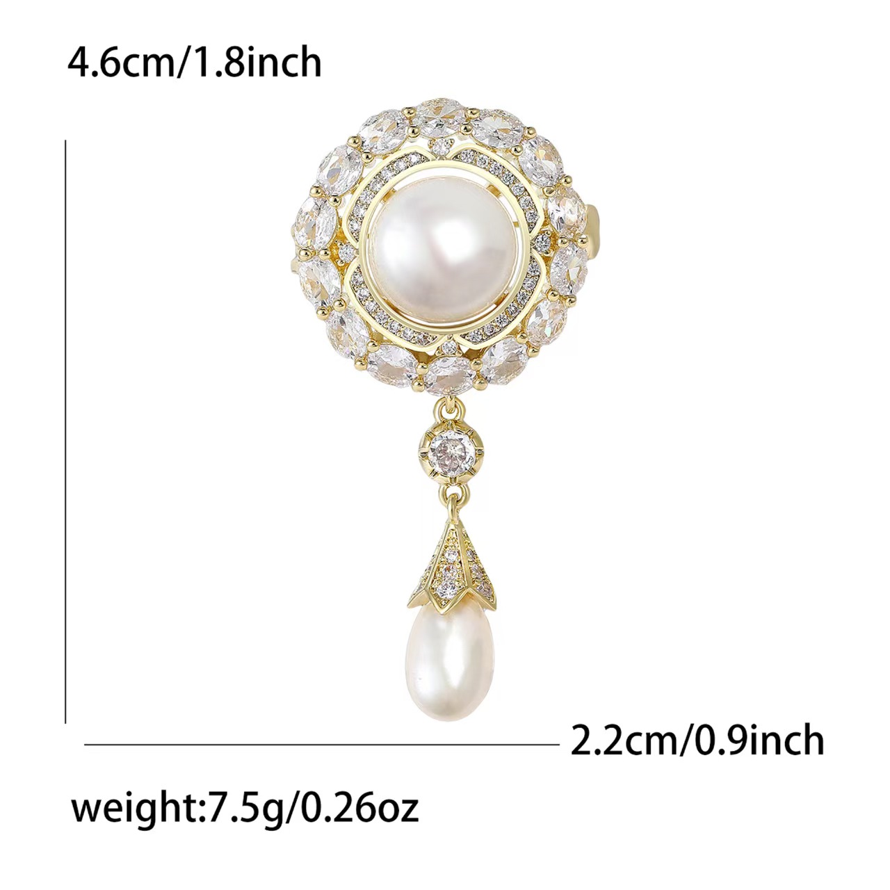 胸针/金榜题名/莫桑钻胸针/胸针复古/吧唧细节图