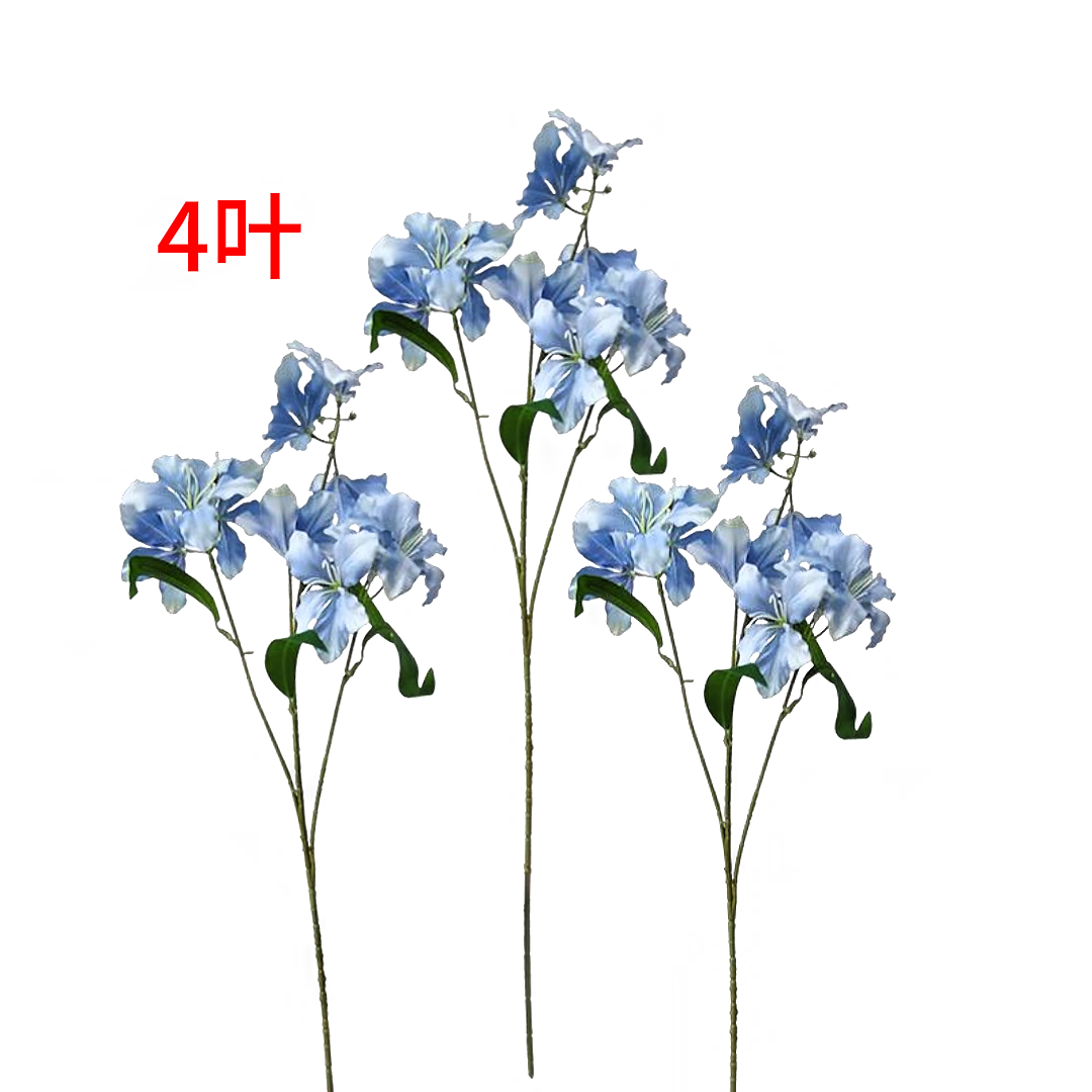 Blue flowers, ten-head lily puree, acrylic cherry narcissus flower balls, dried rose bouquets, decorative gifts Specification image