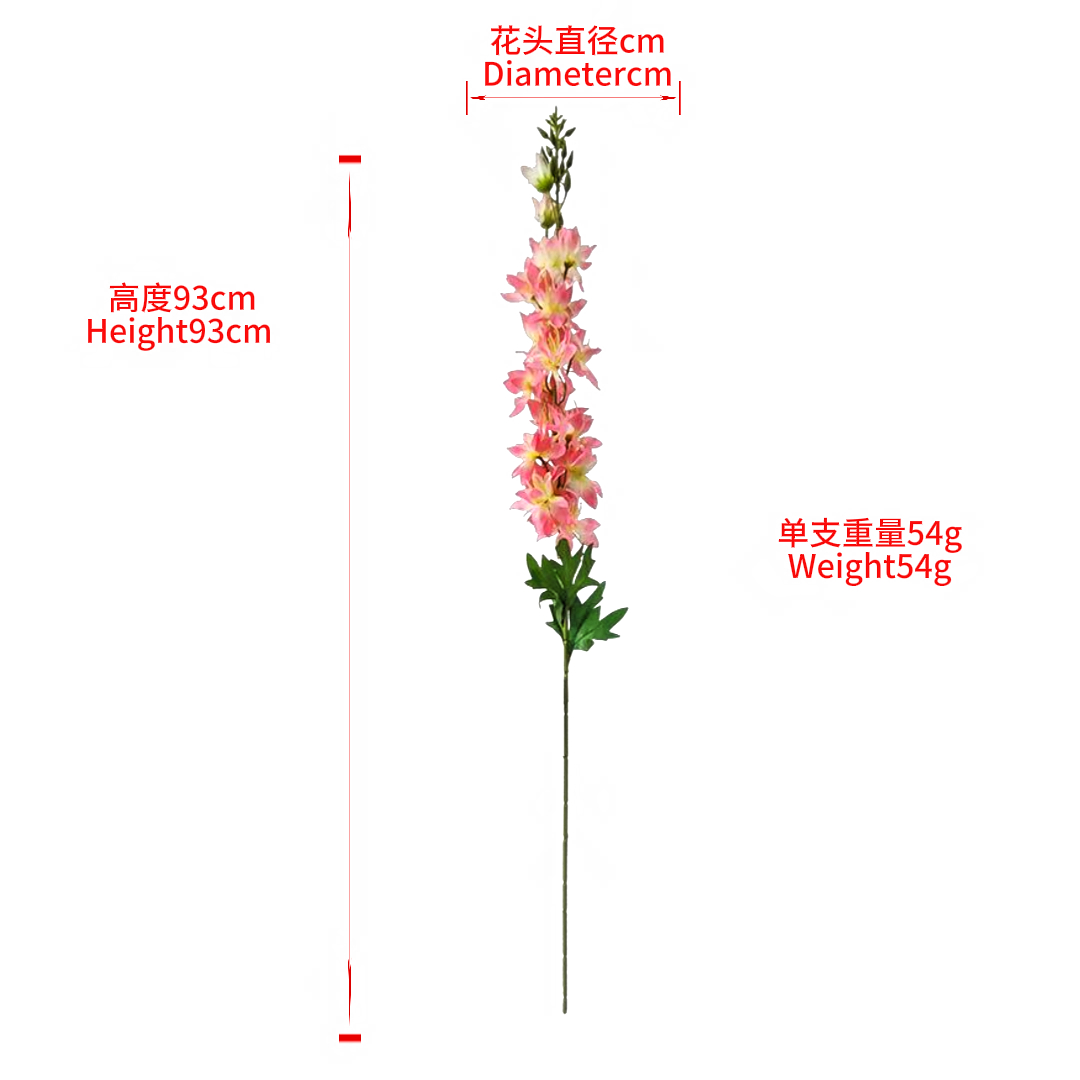 Pink flower single flying goose flower mud acrylic cherry narcissus flower ball dried rose bouquet decorative item details Picture