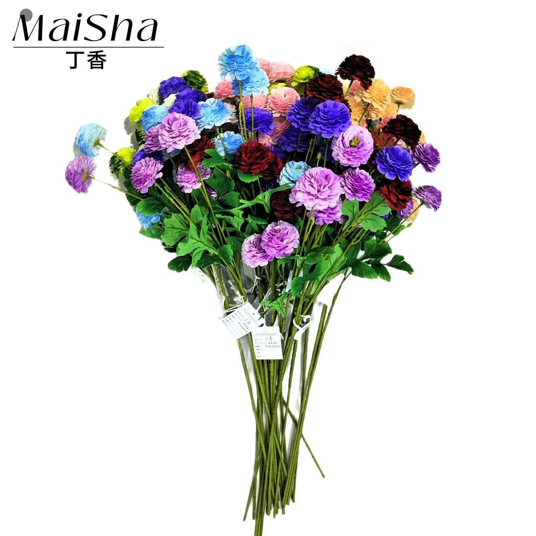 Multicolored bouquets, various artificial bouquets, floral art tapes, preserved flowers, decorative floral products pic 9