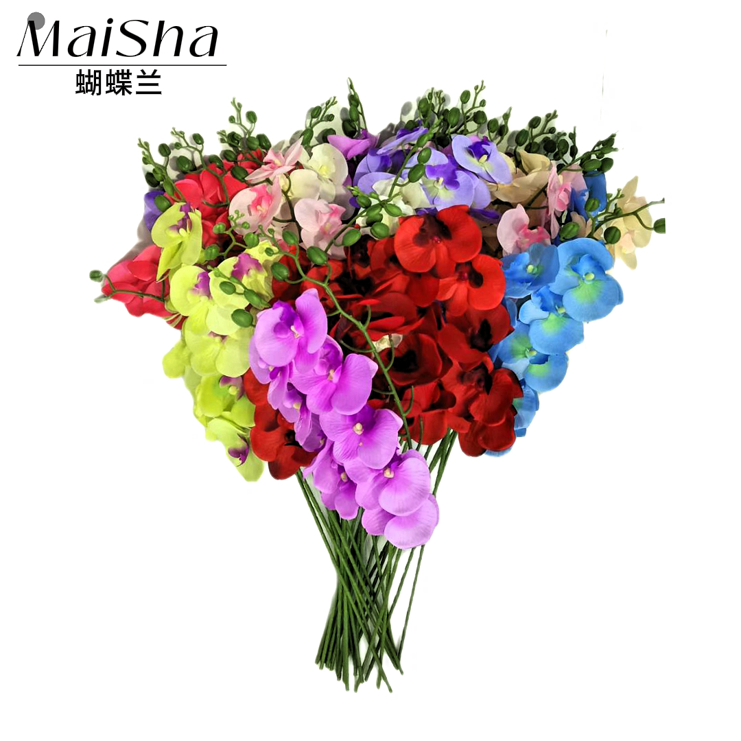 Multicolored bouquets, various artificial bouquets, floral art tapes, preserved flowers, decorative floral products pic 5