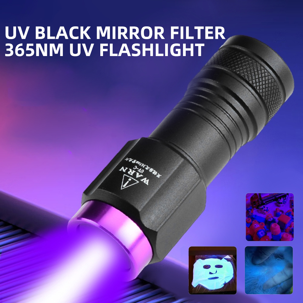 KINSACHUV black mirror filter 365nm ultraviolet flashlight professional UV protection detection instrument accessories Application Scenario