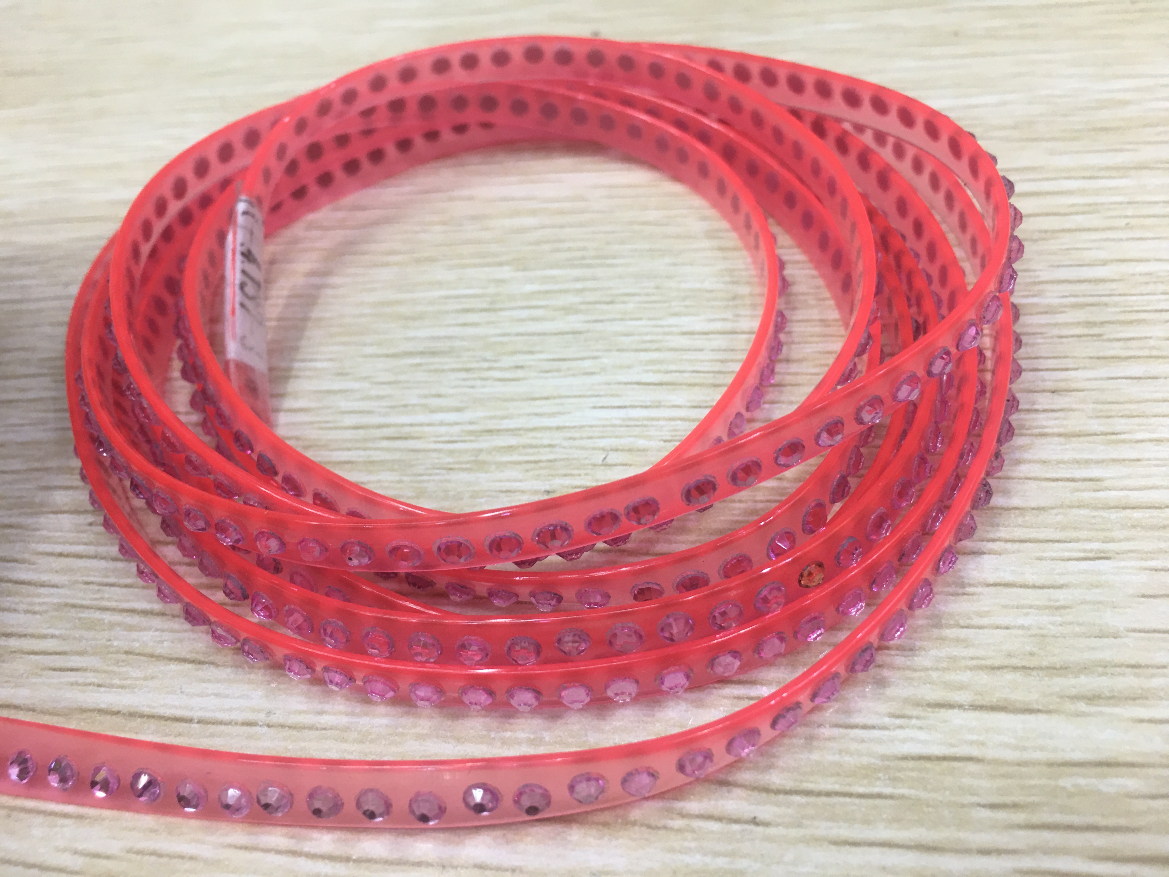 爆款高档女鞋鞋面材料超透明PVC水钻条罗马凉鞋钻装饰配件#pvc磨砂条详情2