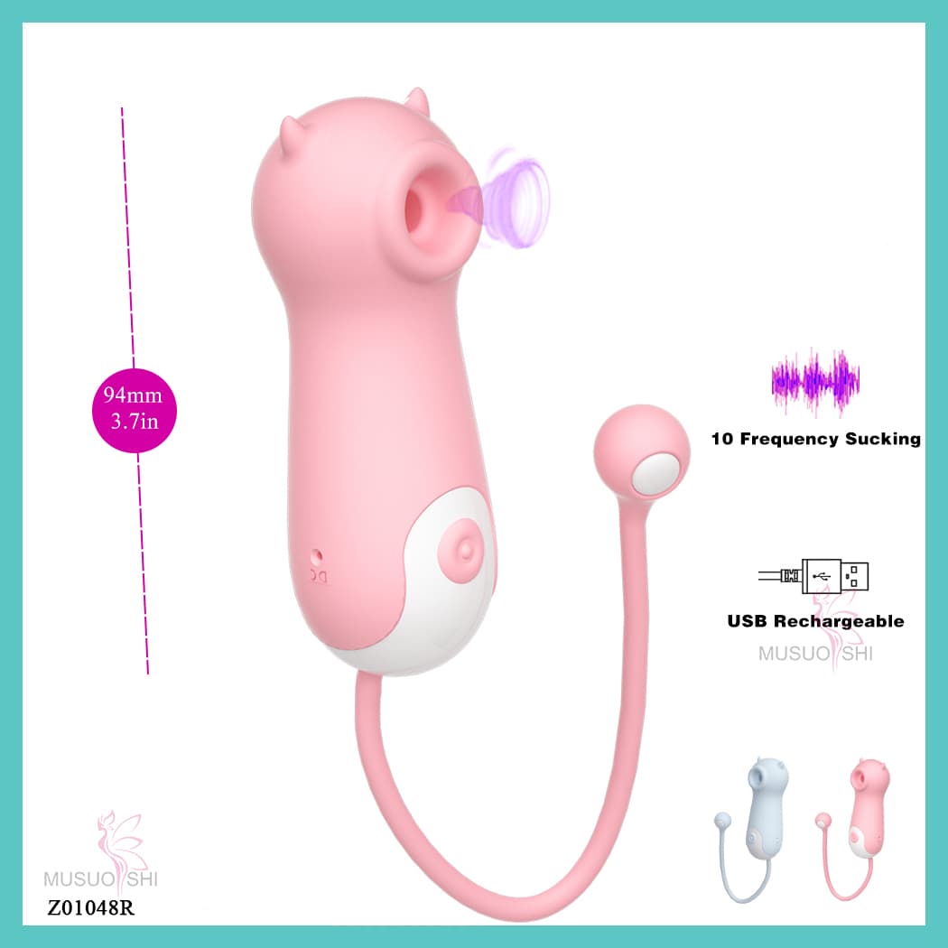 Z01048R  Adult Sex Toy with USB Charging 10-Speed ABS Silicone Waterproof Mini Vibrator for Women-Relaxing Massage vibrator Pink Cat-Style USB Rechargeable Suction Massager full figure