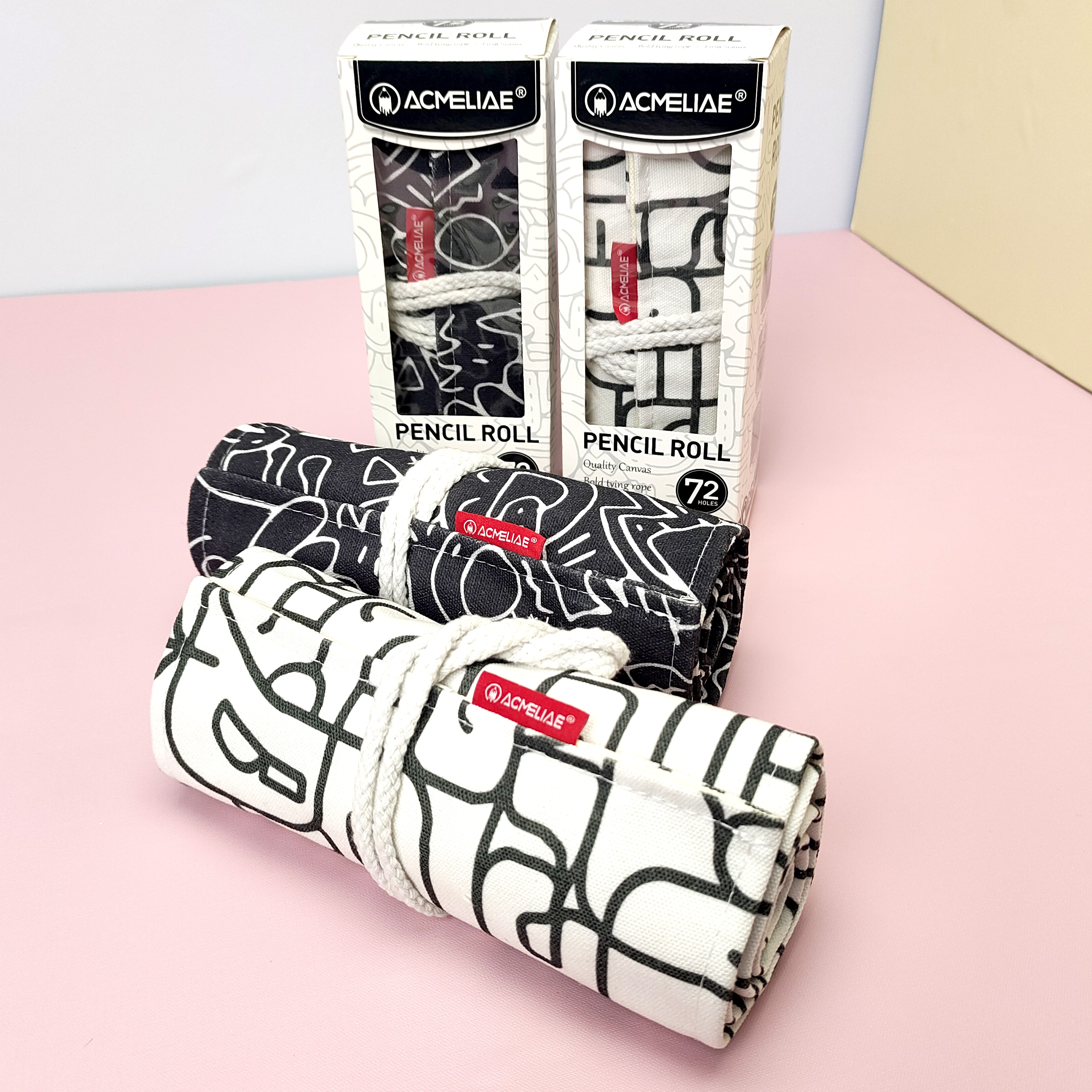 ACMELIAE PR-072 72PCS Cotton Printing Pencil Roll full figure