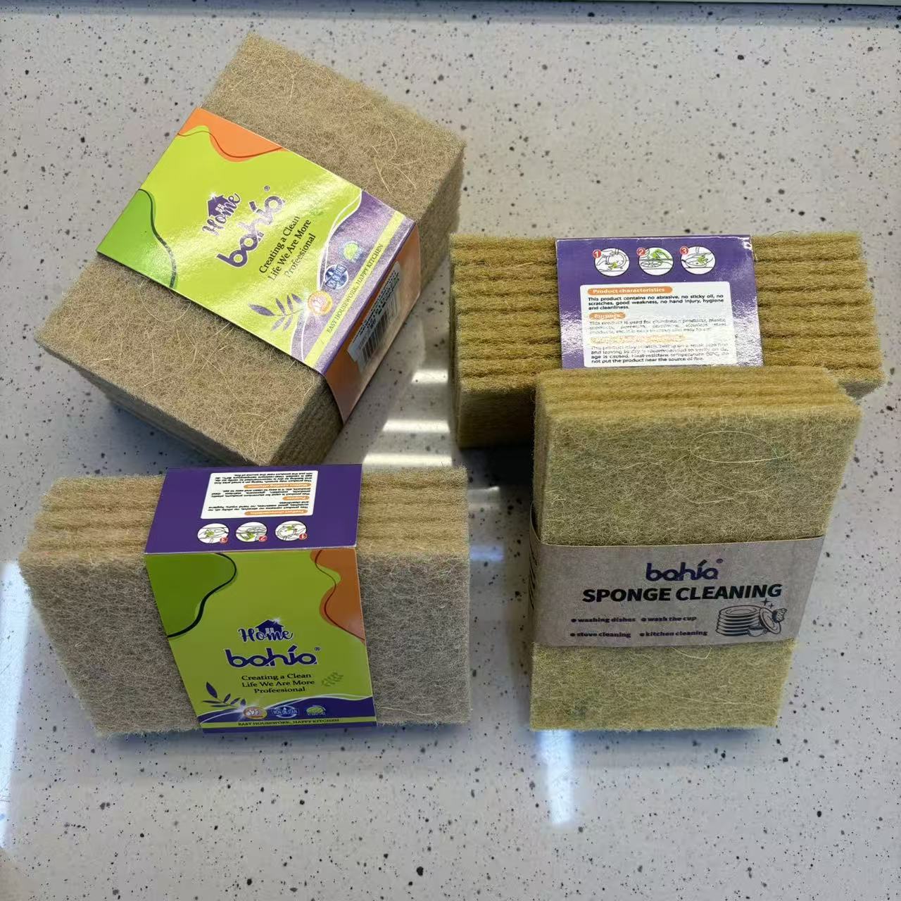 Sisal scouring pad, kitchen cleaning towel, dish towel, pot towel, stain and oil removal cloth, multi-functional wipe details Picture