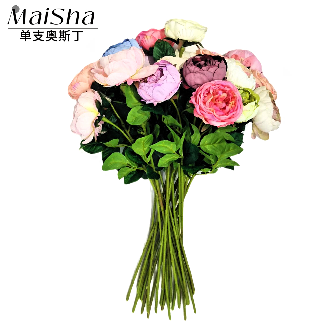 Multicolored bouquets, various artificial bouquets, floral art tapes, preserved flowers, decorative floral products pic 13