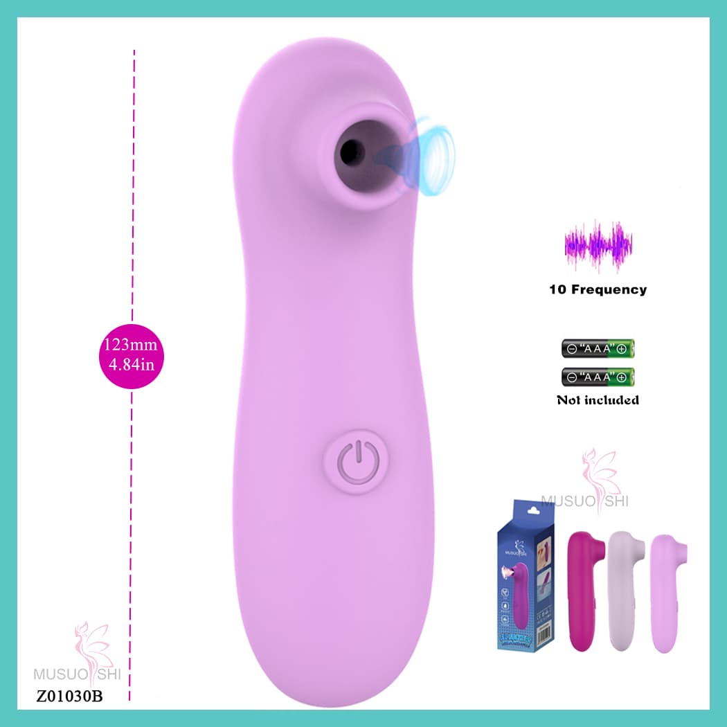 Z01030B Waterproof Adult Sex Toys Wholesale for Women Mini Clitoral Sucking Vibrator G Spot Suction Stimulator Silicone Pink Silicone Vibrator with 10 Frequencies, 4.84in Length full figure