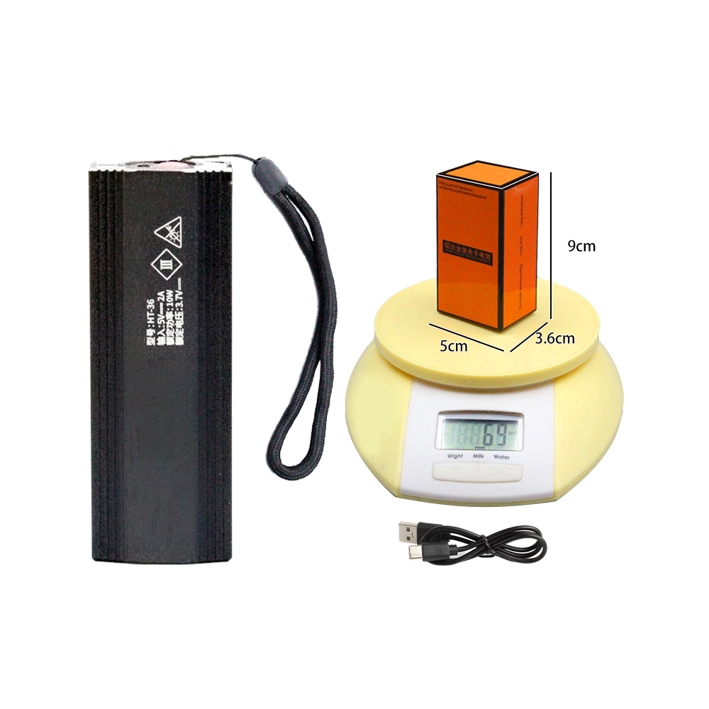 KINSACH ultraviolet flashlight, laser pen, high-intensity flashlight, P50 multi-functional emergency lighting portable searchlight Specification image