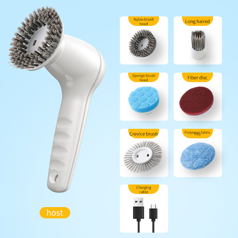 Electric dishwashing brush, multi-functional cleaning brush, portable cleaning equipment for kitchen and household use Item Picture