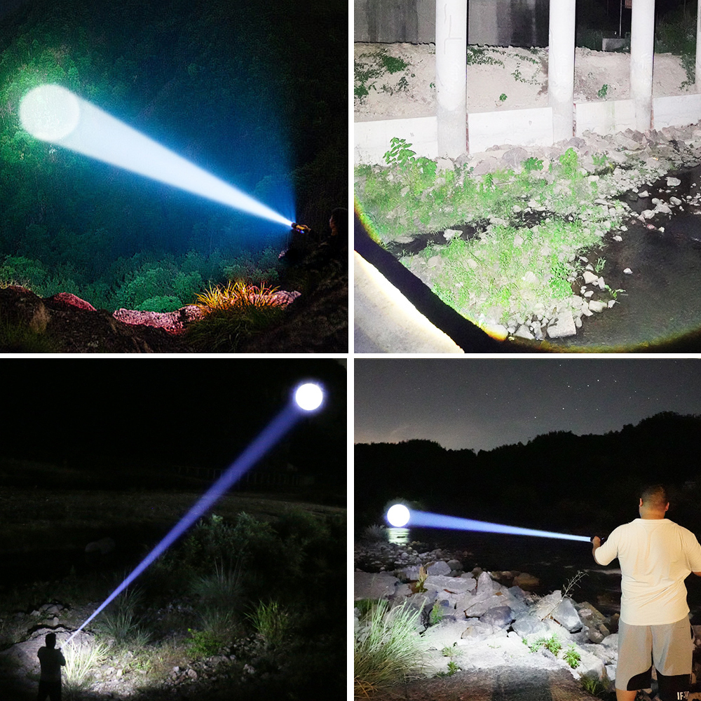 KINSACH brand high-intensity flashlight, laser pen, multi-functional flashlight, lighting, waterproof portable P50 model Item Picture