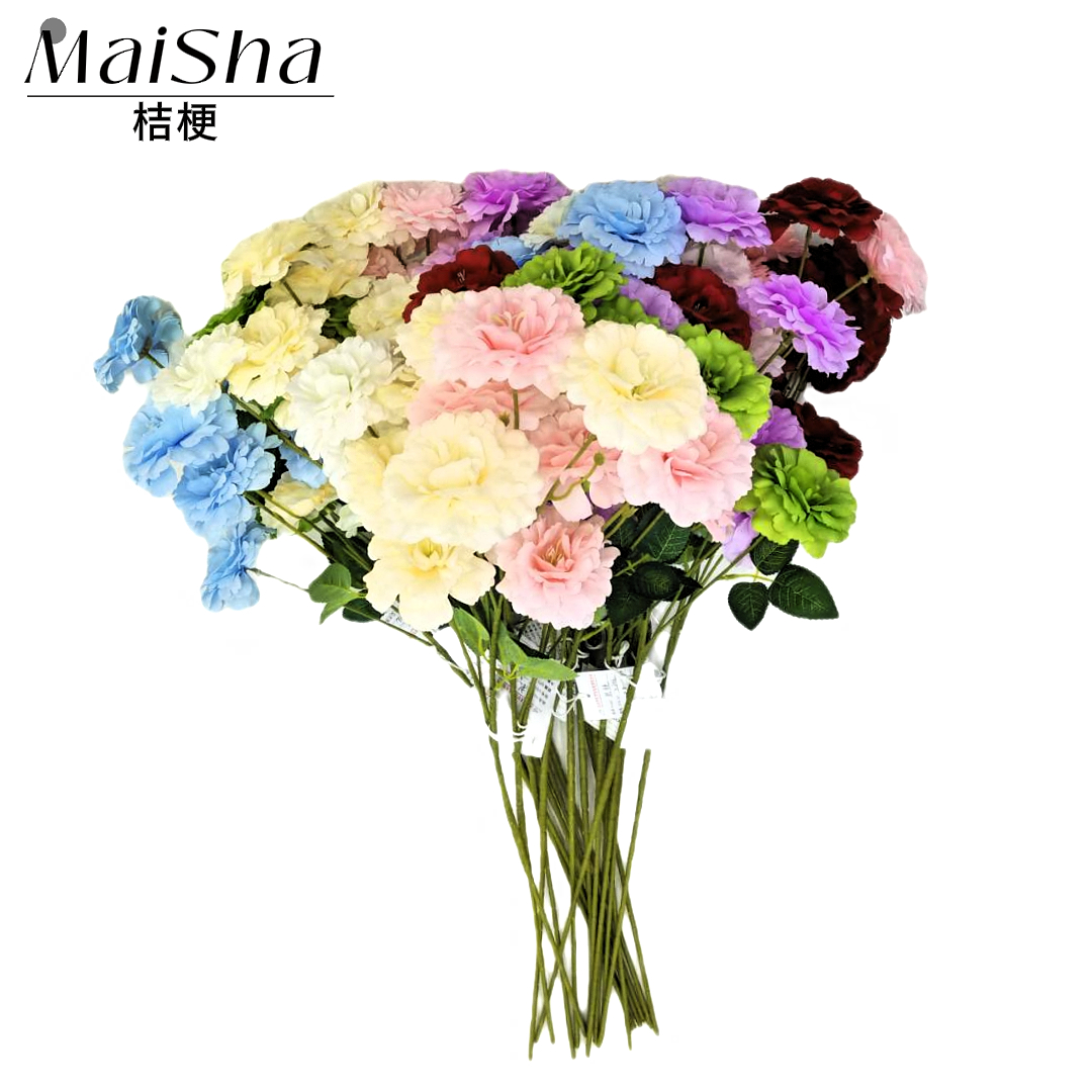 Multicolored bouquets, various artificial bouquets, floral art tapes, preserved flowers, decorative floral products pic 1