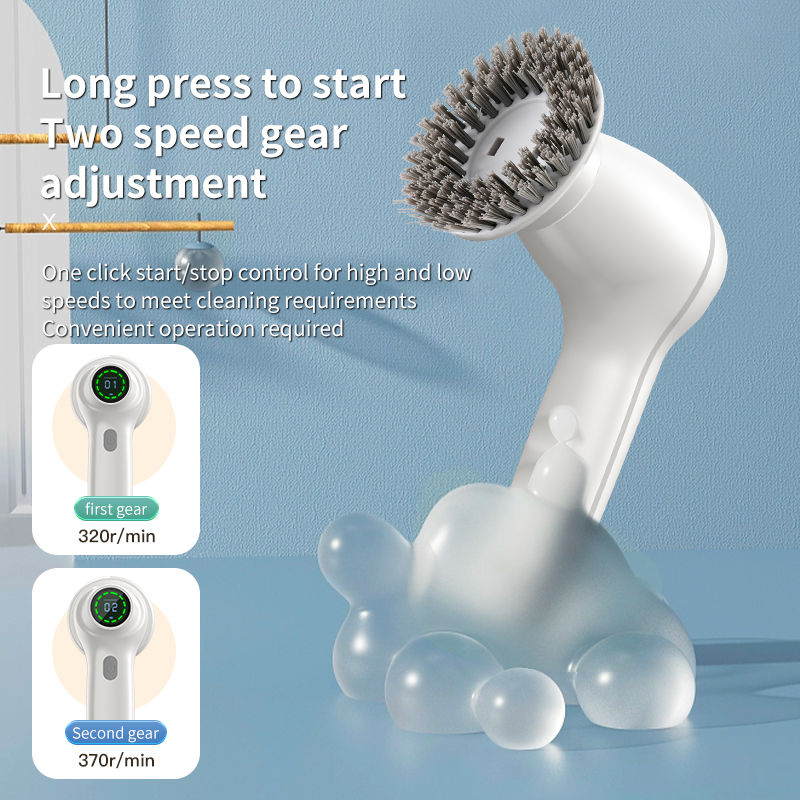 Electric dishwashing brush, multi-functional cleaning brush, portable cleaning equipment for kitchen and household use Specification image