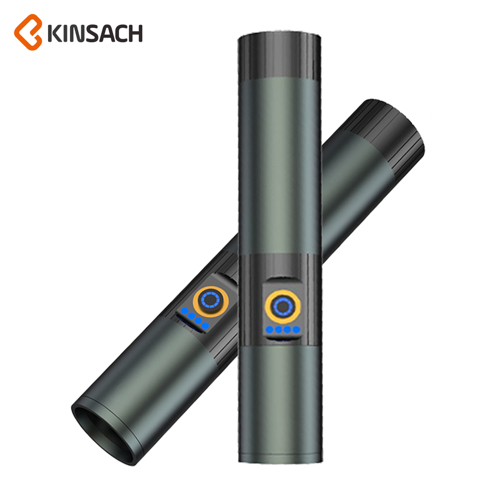 KINSACH brand high-intensity flashlight, laser pen, multi-functional flashlight, lighting, waterproof portable P50 model