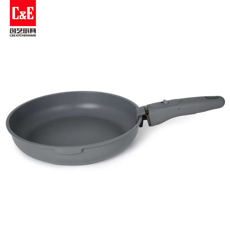 創(chuàng)藝廚具17件套不粘鍋可拆卸柄套裝一鍋多用鍋Cookware鋁鍋煎鍋鍋具套裝鍋詳情8