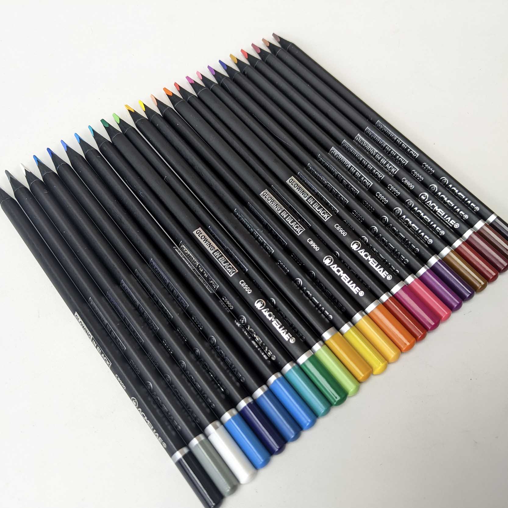 ACMELIAE C8900 24PCS Highlight Color in Dark Paper details Picture