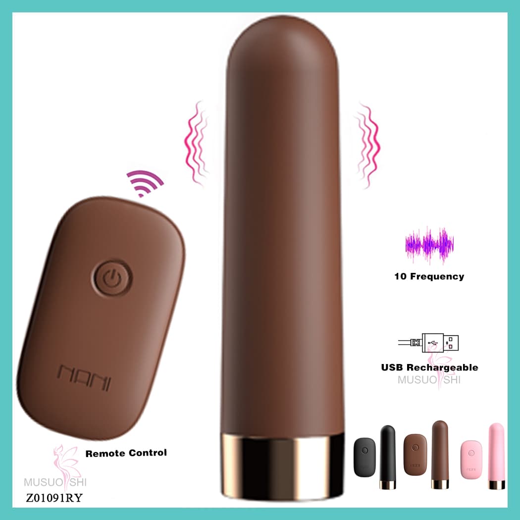 Z01091RY New Vibrator Strong Vibration Sex Toy Female Orgasm Clitoral Stimulator Masturbator USB Rechargeable Daily Waterproof Nani Wireless Vibrator with Remote Control, USB Rechargeable full figure