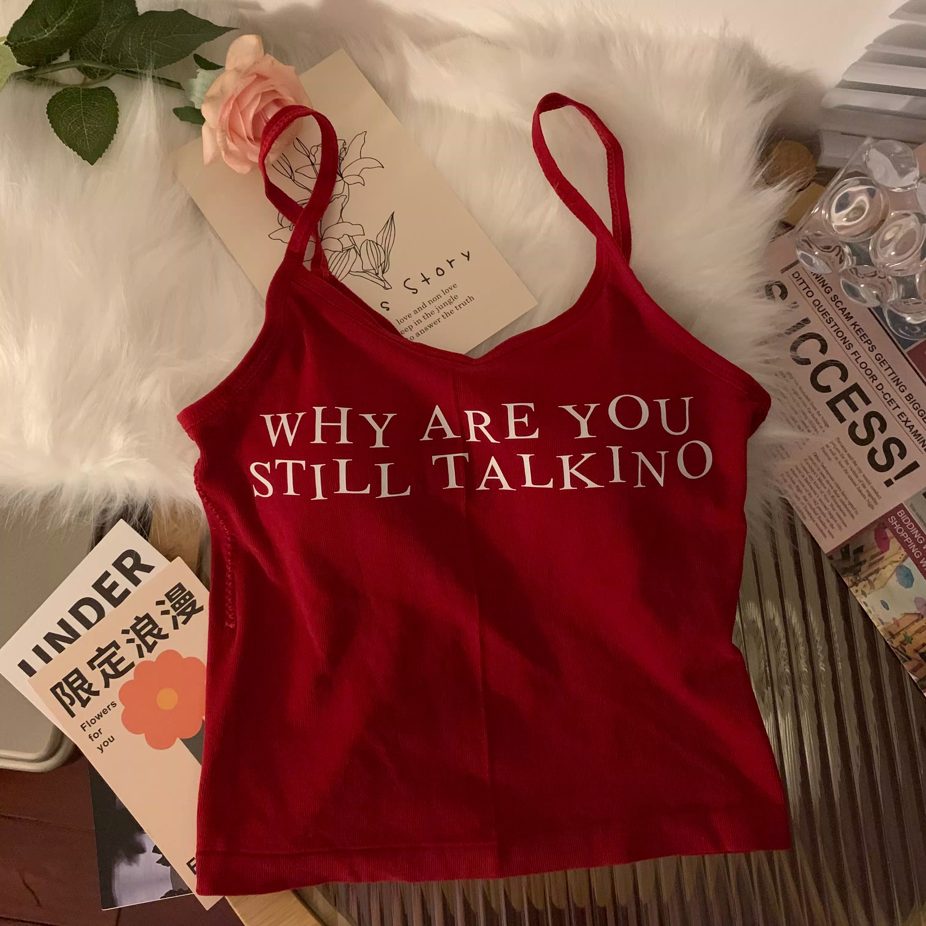 时尚百搭吊带背心女夏季新款宽松无袖打底衫薄款百搭上衣女装详情11