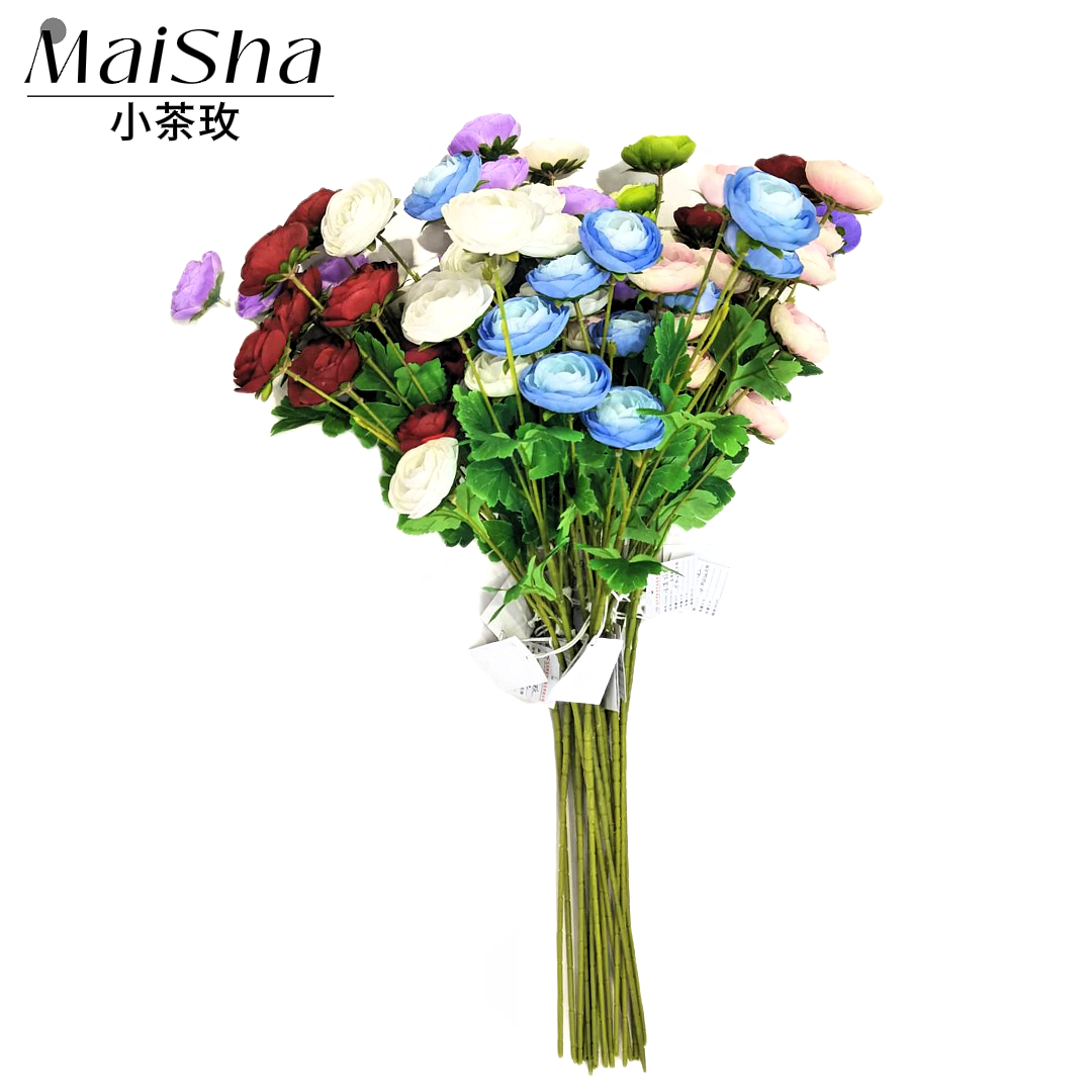 Multicolored bouquets, various artificial bouquets, floral art tapes, preserved flowers, decorative floral products pic 11