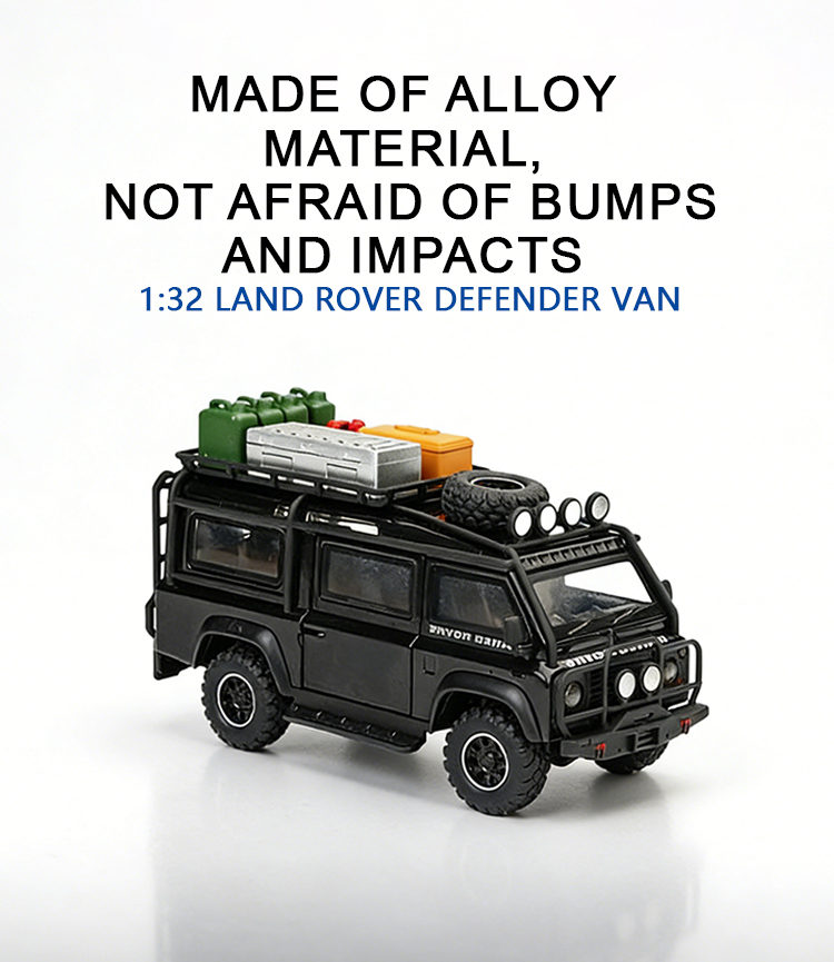 1:32 路虎卫士面包车仿真合金车模汽车模型金属玩具车摆件详情4