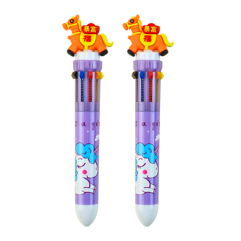 New New Year's Little Horse ten-color Ballpoint pen student writing stationery for 2026 Item Picture