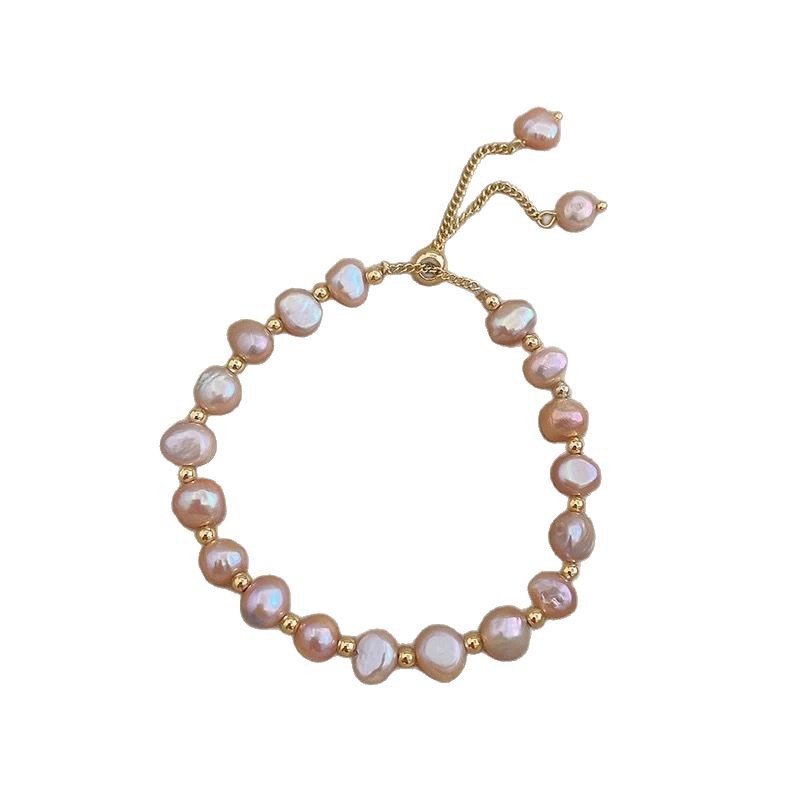 施家珍珠手链女生叠戴双层正圆轻奢小众精致法式珍珠手链2025新款详情图5