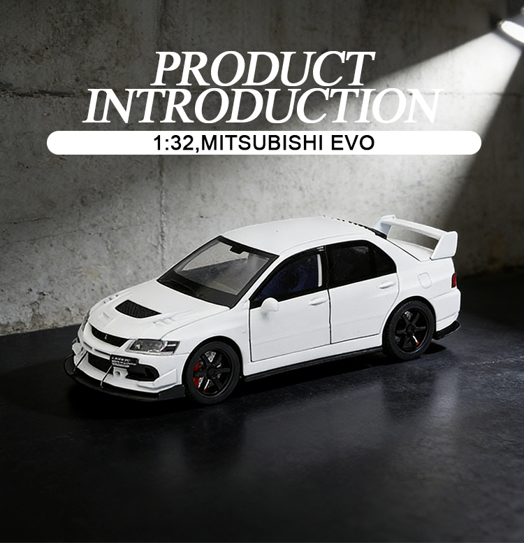 1:32三菱EVO合金模型车玩具车合金小汽车收藏摆件儿童玩具详情3
