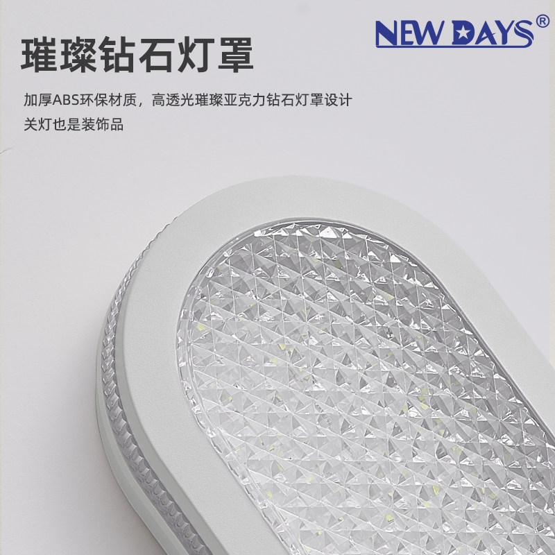 NEWDAYS brand cross-border new LED moisture-proof wall lamps, waterproof and moisture-proof high-brightness ceiling lamps, indoor and outdoor corridor wall lamps, energy-saving lighting wall-mounted lamps, floodlights for outdoor use details Picture