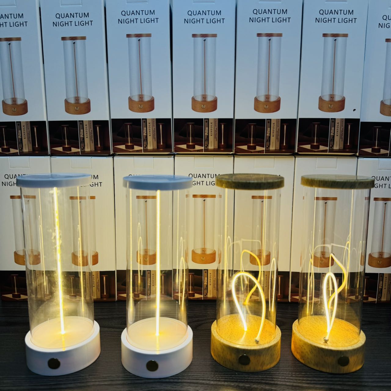 The second-generation quantum lamp night light, rechargeable table lamp, night lighting companion, minimalist style bedroom lighting lamp details Picture