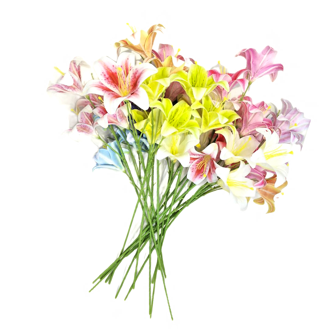 防真插花/钩织仿真花/仿真花/祭祀/祭祀花白底实物图