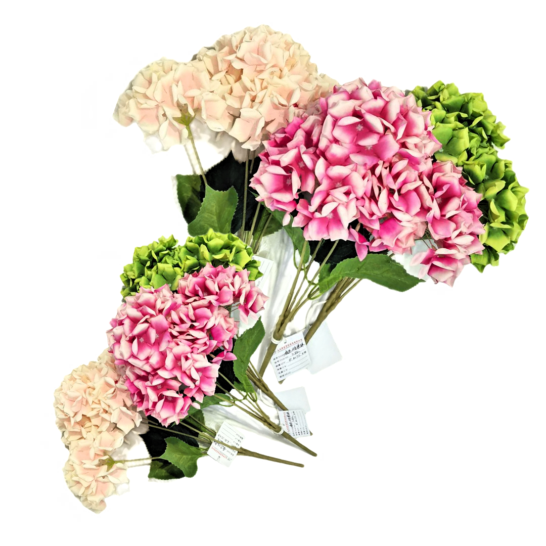 Hydrangea bouquets, rolled-edge four-corner flowerpots, ornaments, hugging buckets, fresh flowers, home decoration, willow woven flower baskets, bamboo woven baskets Application Scenario